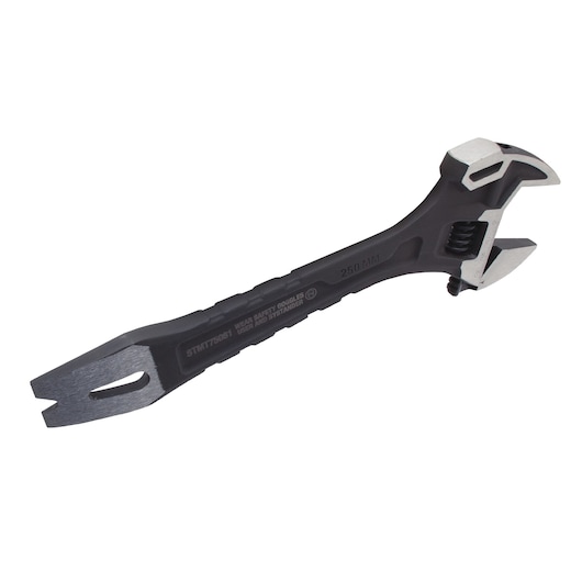 Photo of STANLEY FMHT0-75081 adjustable wrench and pry bar combo tool on white background.