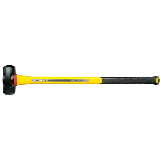 STANLEY FMHT1-56011 yellow and black sledgehammer, photographed from the side on a white background.