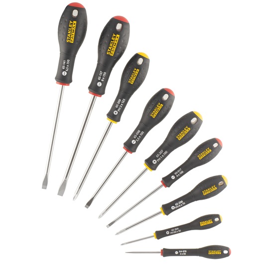 STANLEY® FATMAX® s Destornilladores Phillip Acampanados Paralelos Juego de 10 pzs.