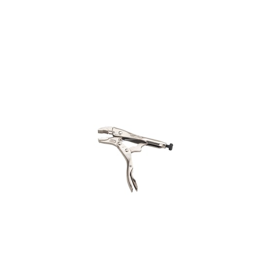 STANLEY FMHT84916-0 locking pliers, silver metal finish, front angled view on white background.