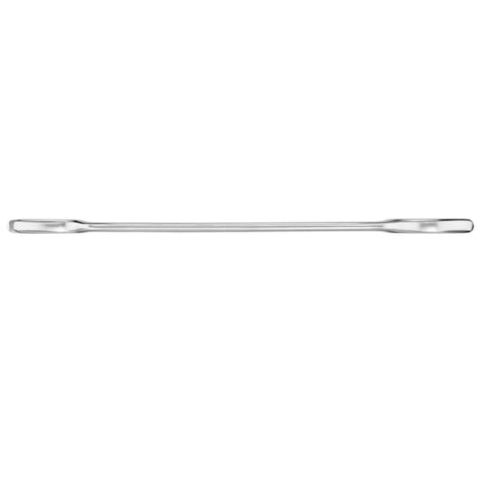 STANLEY FMMT13071-0 silver double-ended pry bar, front angle, hand tool photography