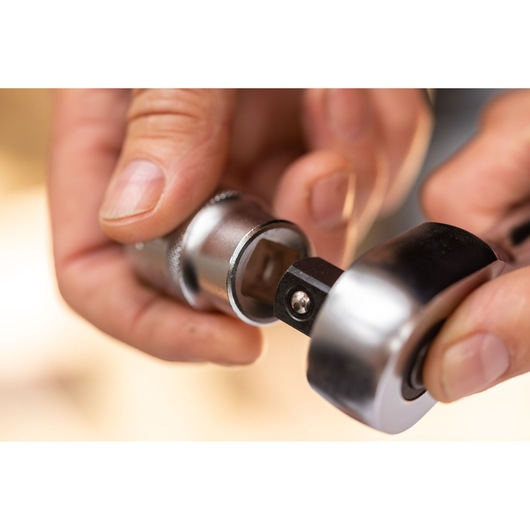 STANLEY FMMT17232-0 photography showing close-up of socket wrench attachment connection.