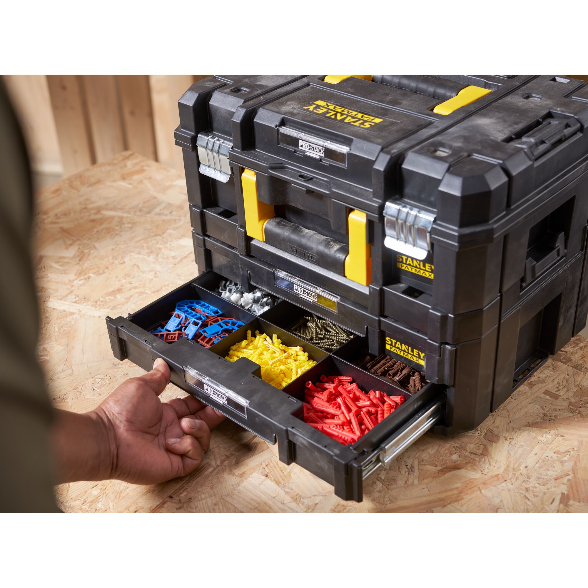 Maleta multiusos + Cajonera doble TSTAK II y IV FatMax® | STANLEY