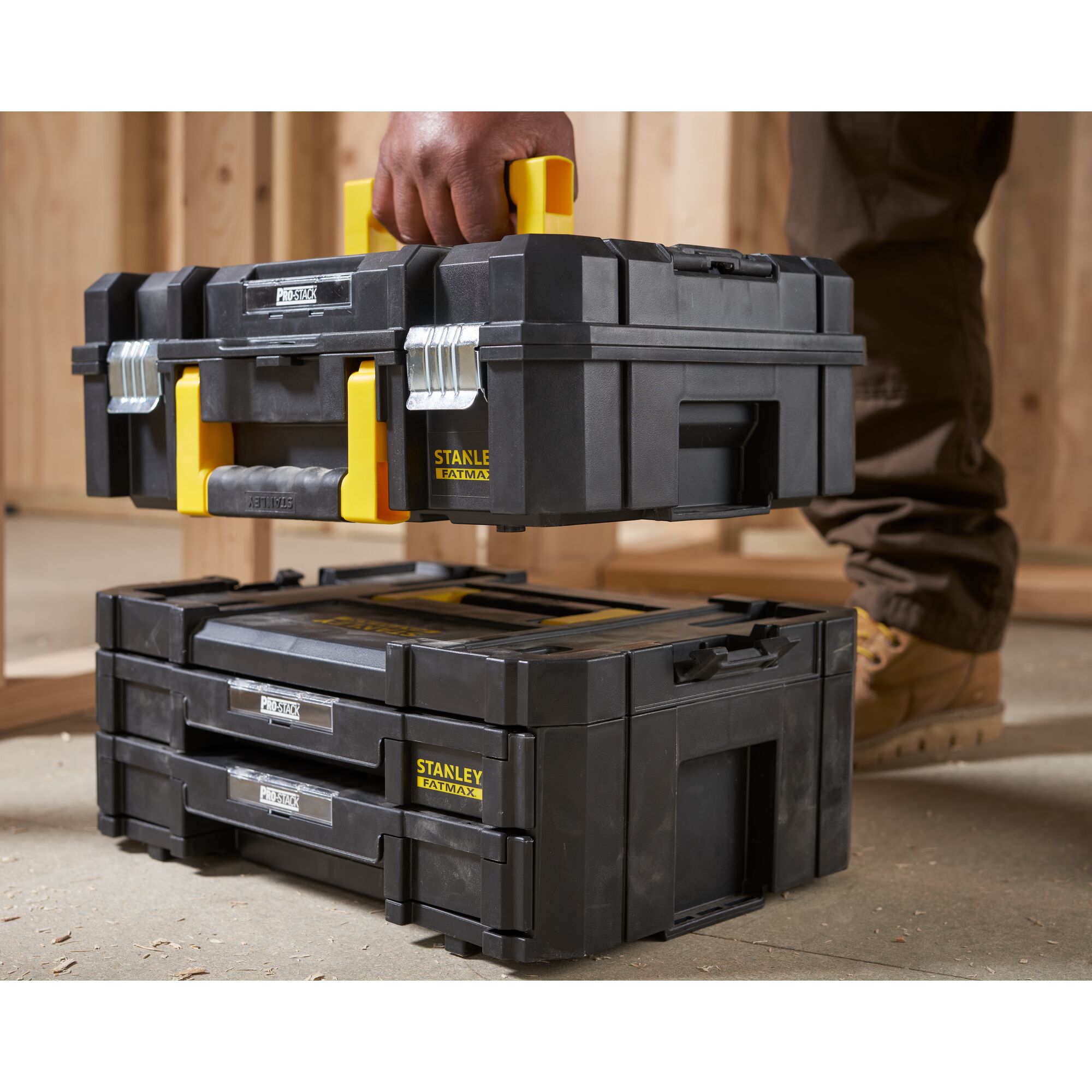 Maleta multiusos + Cajonera doble TSTAK II y IV FatMax® | STANLEY