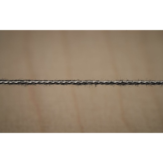 STANLEY STHT47613-0 braided line, close-up photography of black and white cord texture.