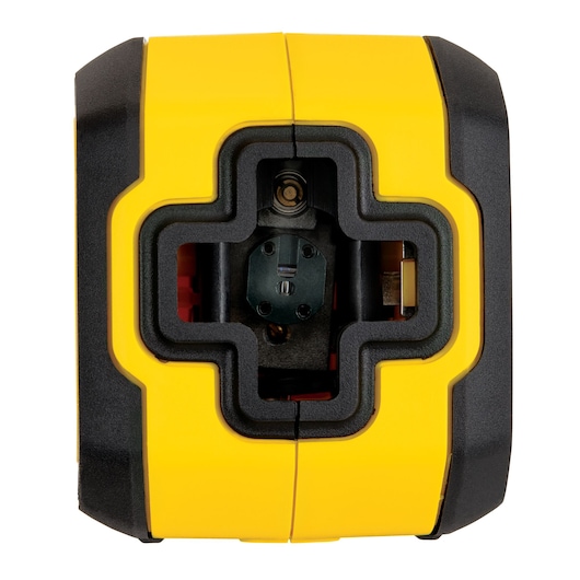 Stanley yellow and black laser level front view on white background