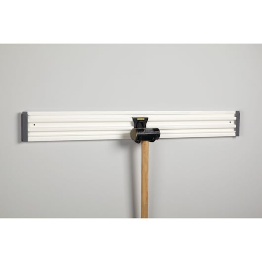 STANLEY STST82607-1 tool organizer rail holding hammer, wall-mounted, photo of product front view.
